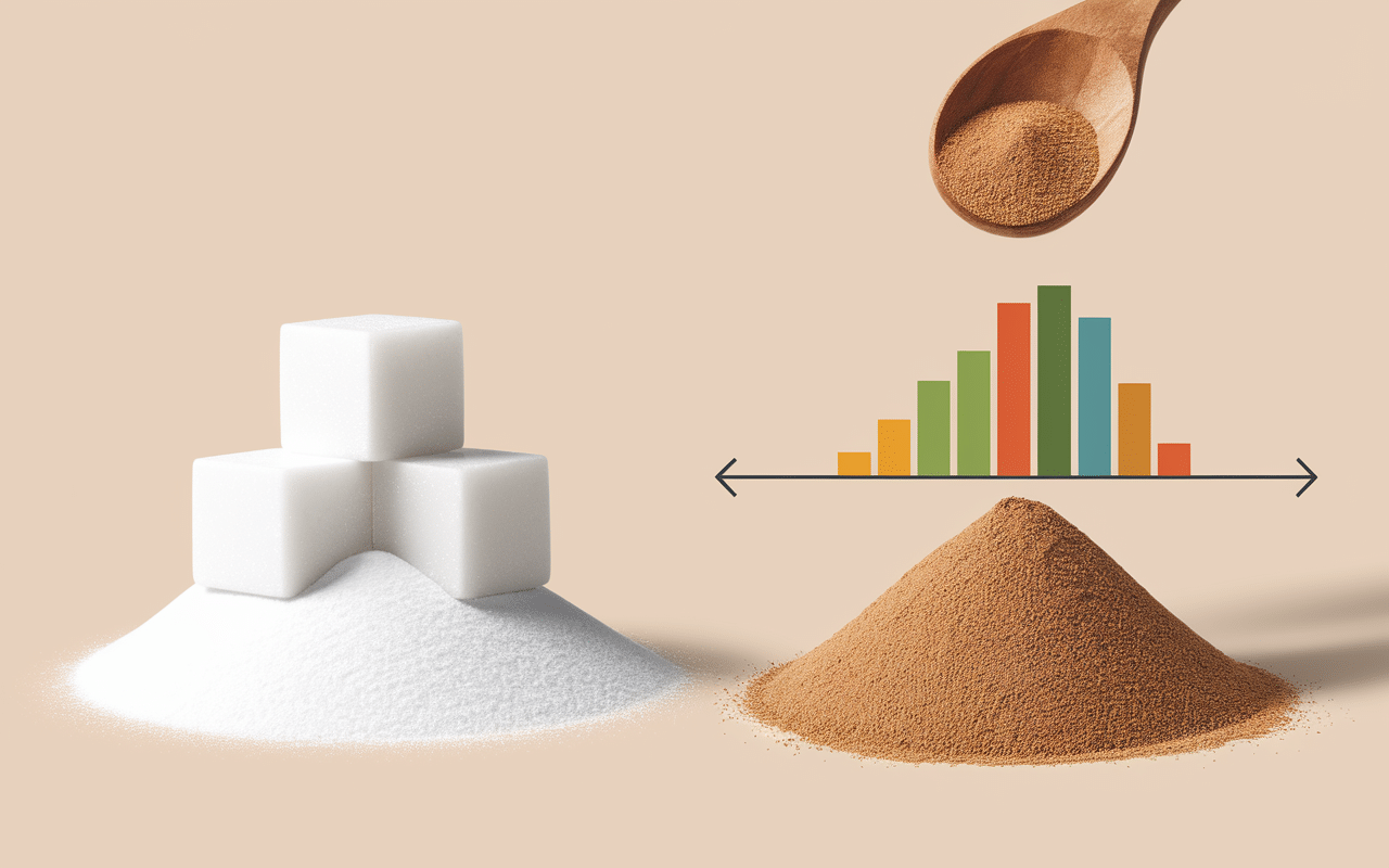 Comparaison sucre et édulcorant pour far breton