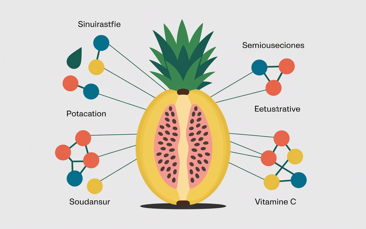 Banane entière avec parcours organique stylisé
