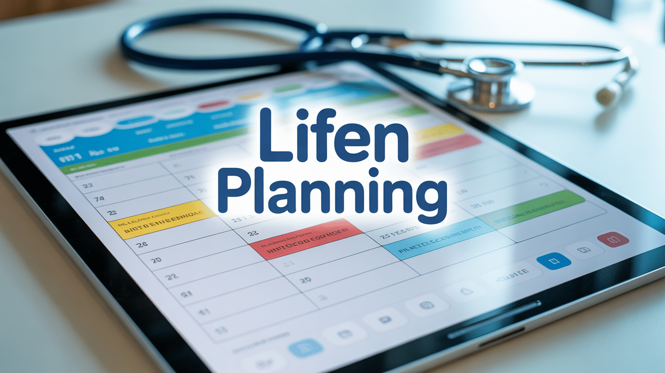 Application de Lifen Planning sur tablette