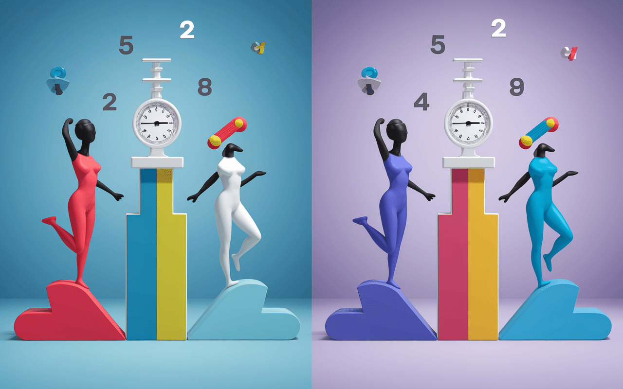 Luxopuncture avant après silhouettes stylisées perte poids