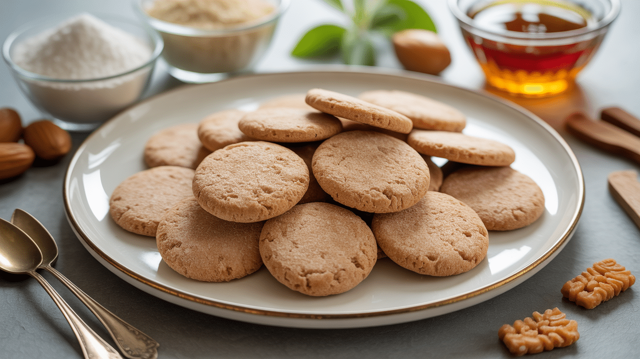 Sablés dorés sans sucre avec ingrédients sains