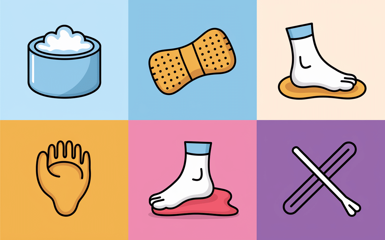 Illustration protocole RICE pied