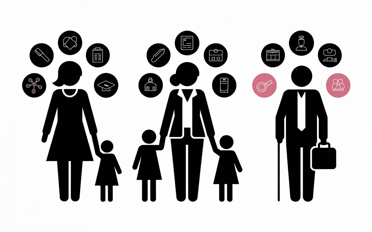 blune conseils minceur illustration profils variés