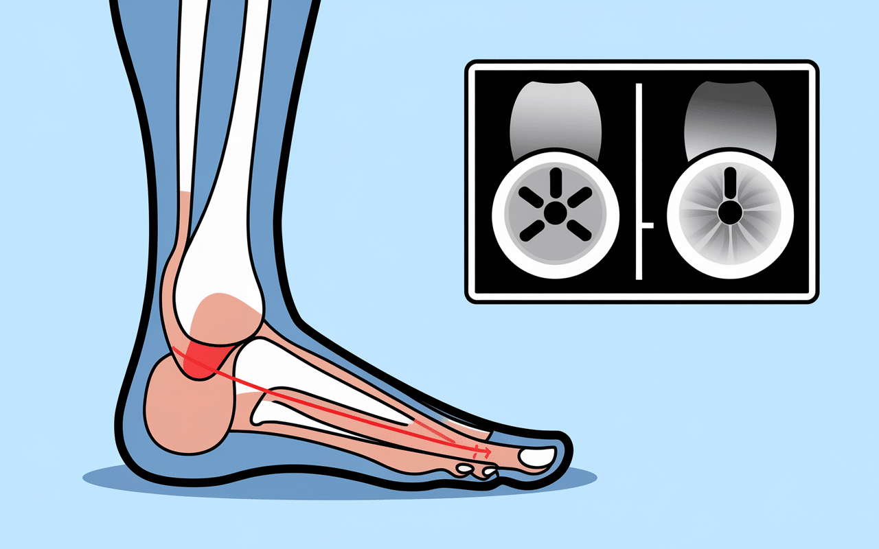 schéma conduire après fracture du calcanéum et mouvement pédales