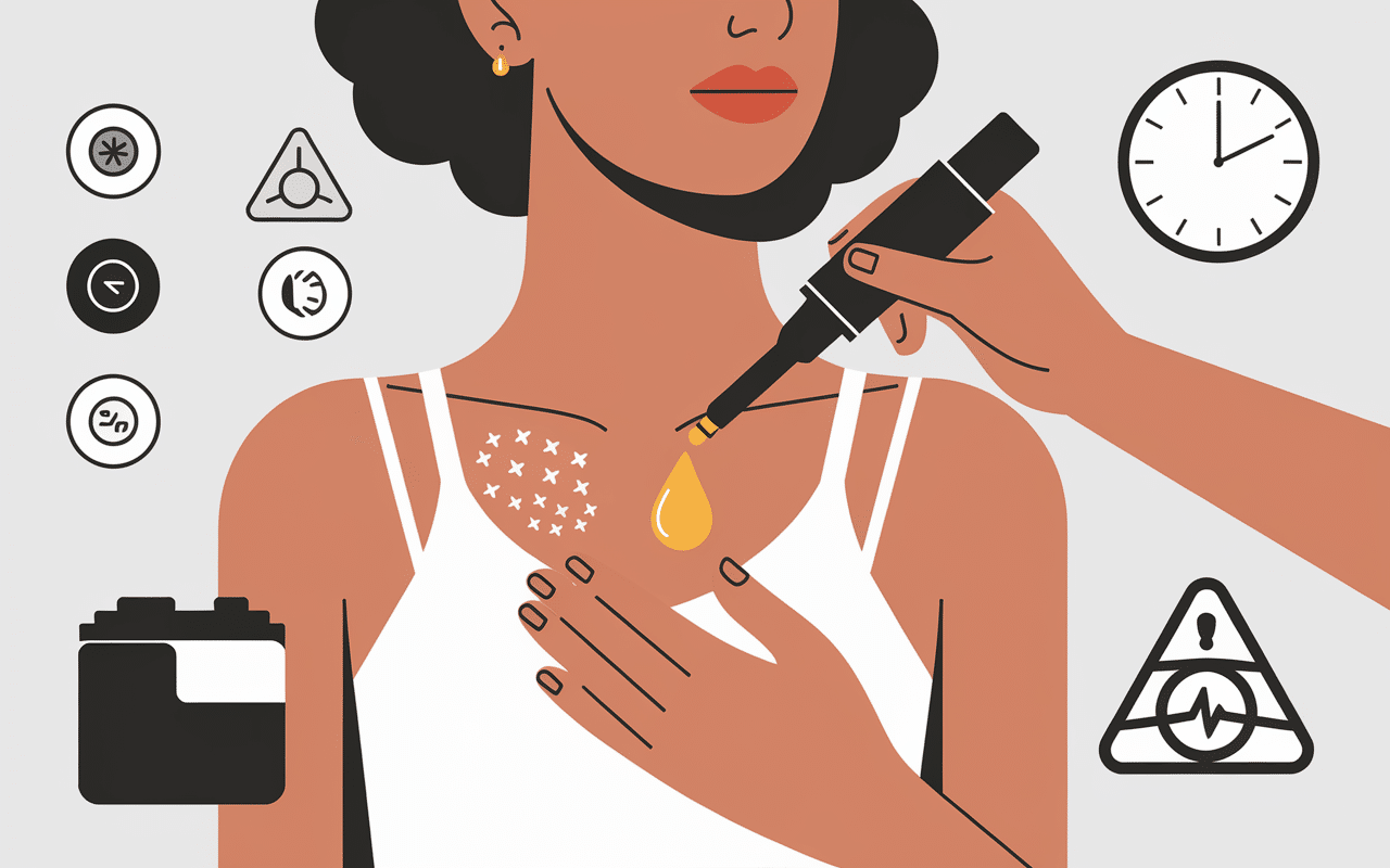 Huile de jojoba danger application et test cutané