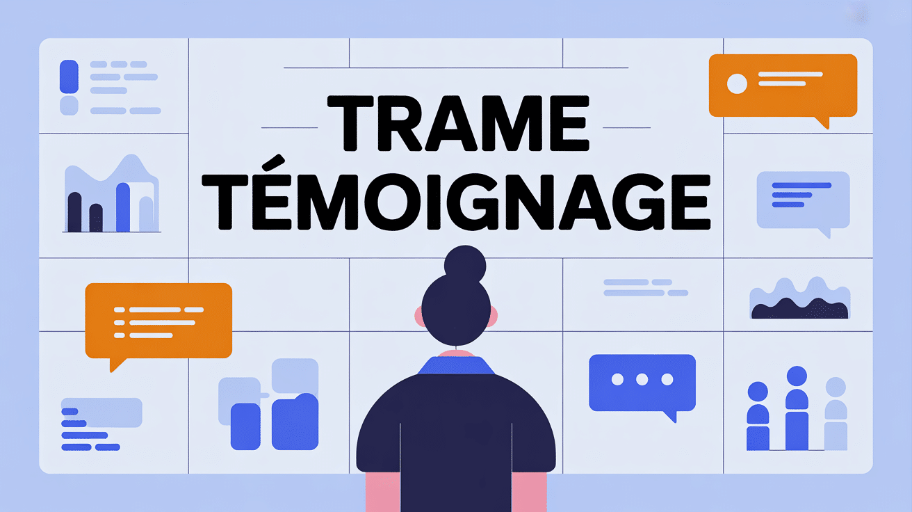 illustration la trame témoignage moderne structurée