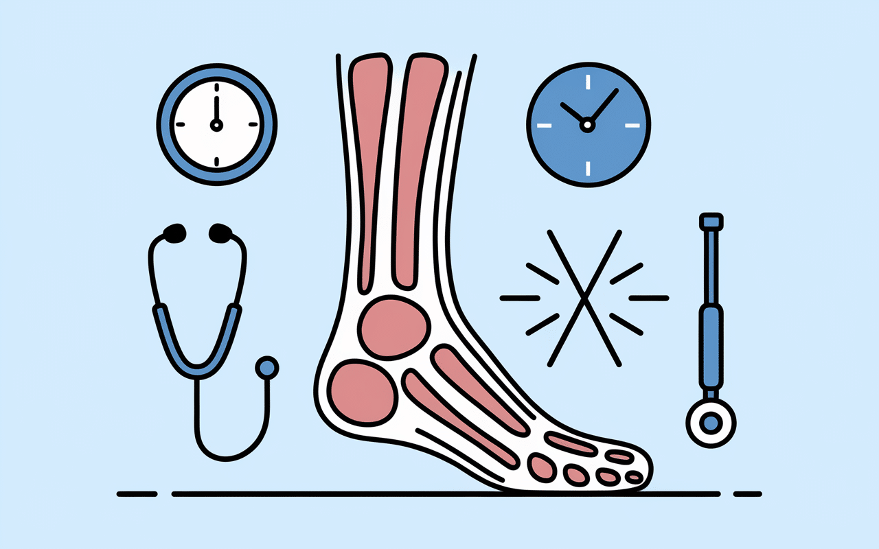 Marcher sans béquille après fracture, illustration consolidation os
