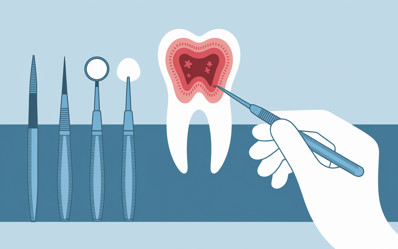 peut-on arracher une dent infectée zone rouge instruments