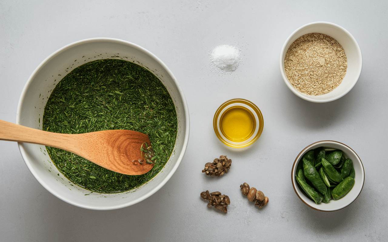 Préparer cataplasme argile verte et huile essentielle de gaulthérie