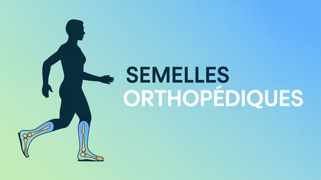 Illustration semelles orthopédiques douleurs musculaires alignement