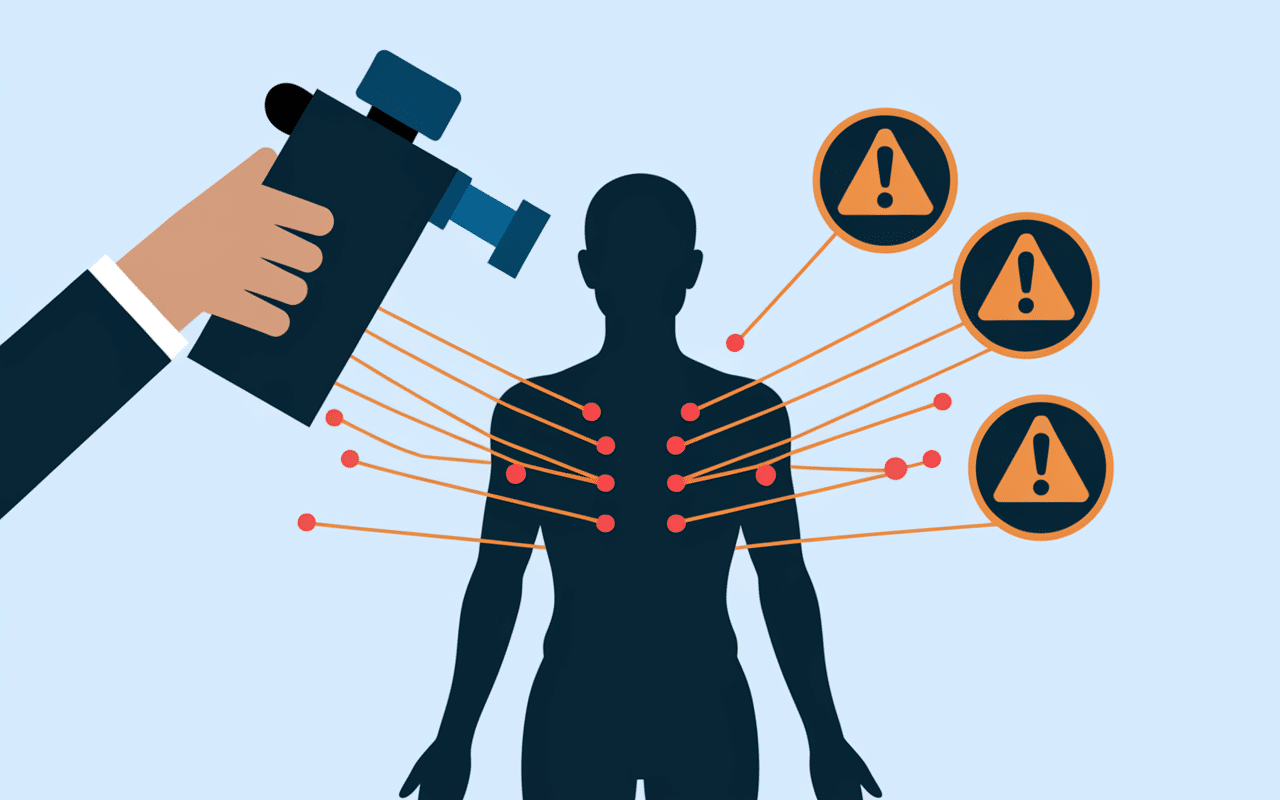 Tecarthérapie danger illustration zones risque
