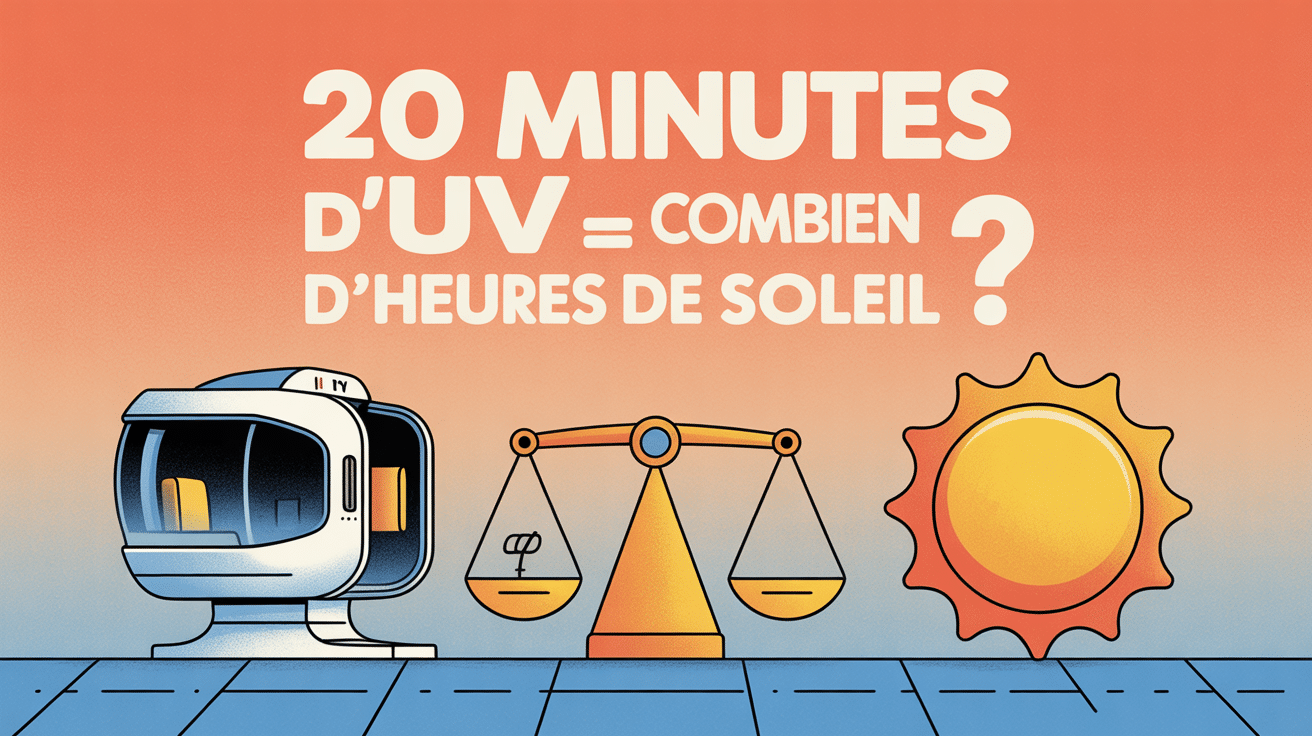20 minutes d'uv correspond a combien de temps au soleil illustration balance