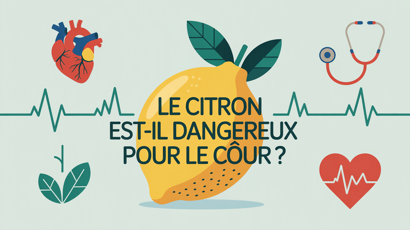Citron dangereux pour le cœur symbole santé