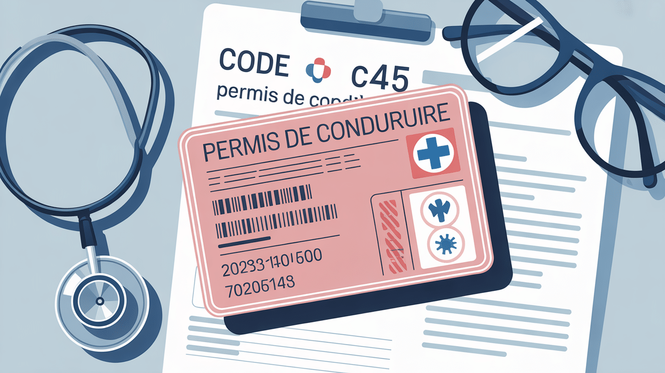 illustration code ca35 permis de conduire français