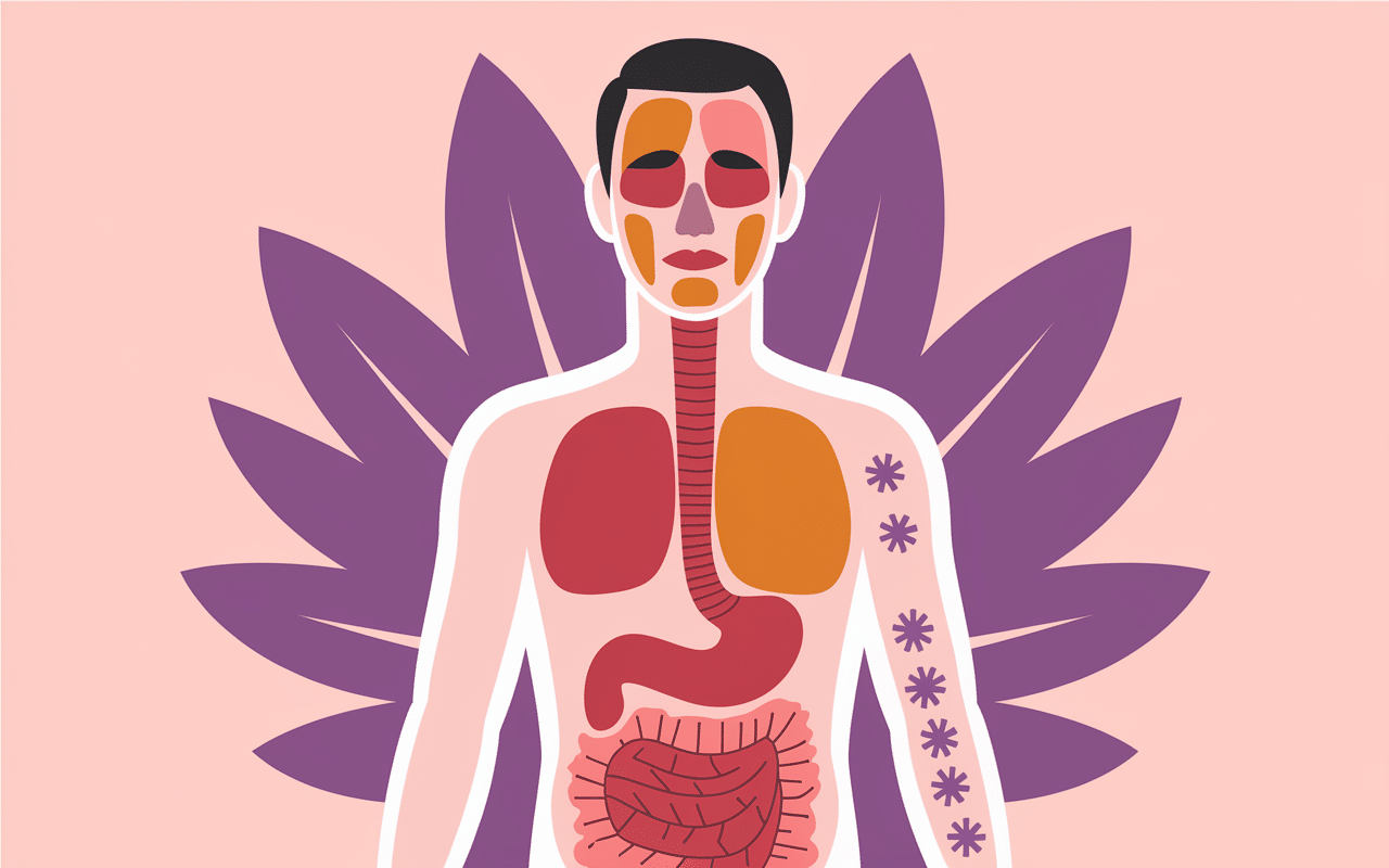 Effets indésirables danger de la figue illustration médicale