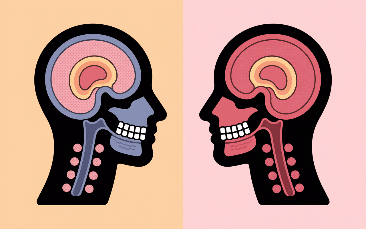 Infographie ganglions derriere oreilles comparaison