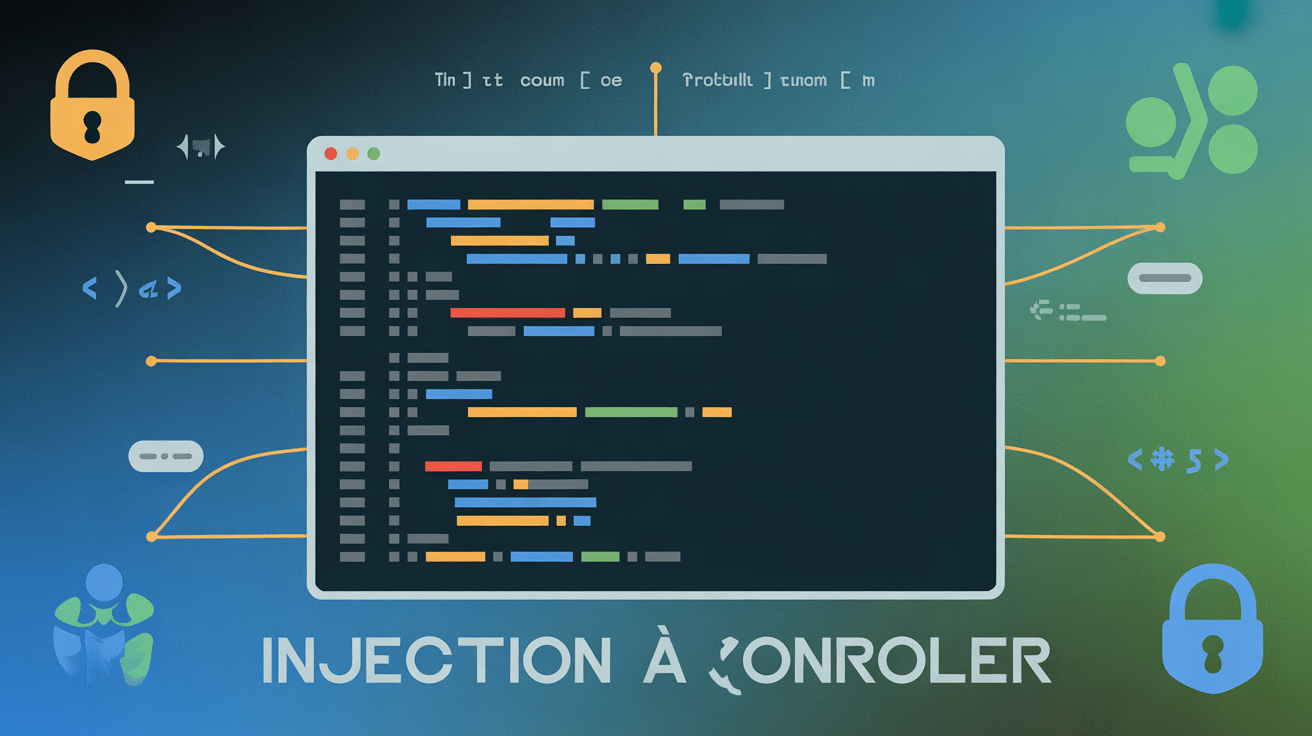 injection a controler illustration ordinateur code securite