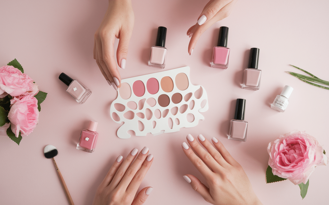 Nuances vernis ongle nude beiges roses