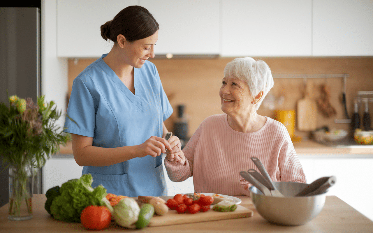 philia admr aide-soignante repas personne âgée