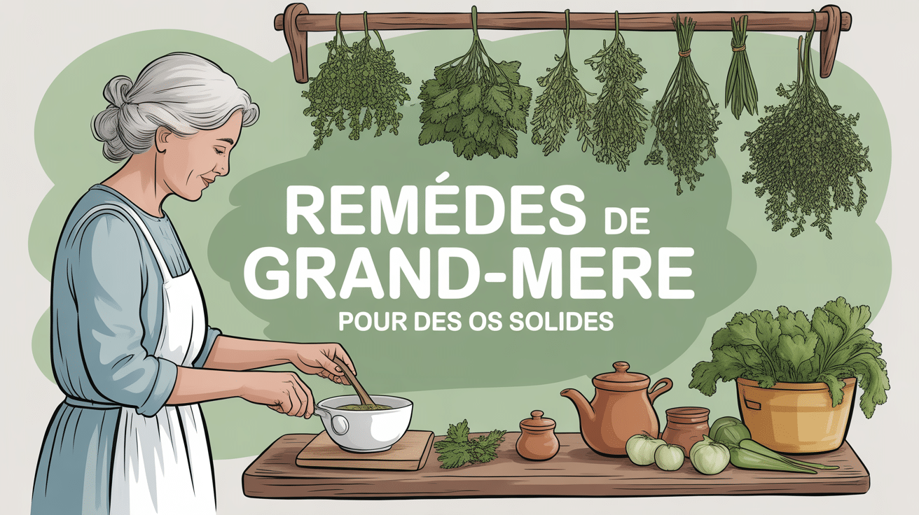 remède de grand-mère pour consolider les os femme âgée prépare tisane