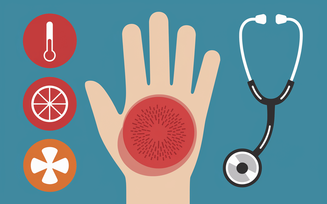 Symptôme 15 jours après opération canal carpien signes alerte fièvre rougeur