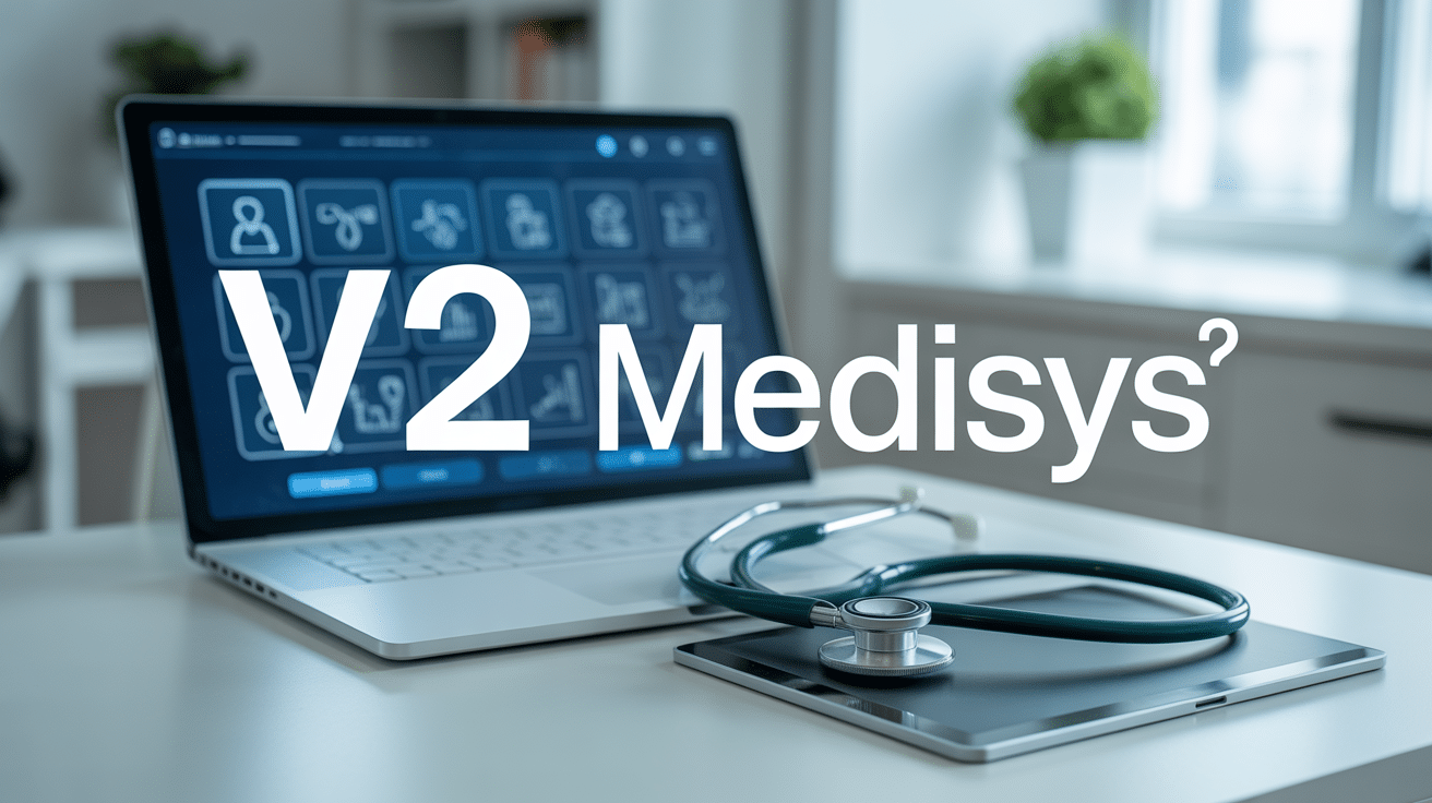 interface v2 medisys sur ordinateur medical