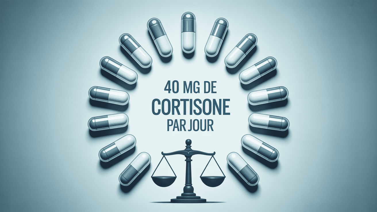 40 mg de cortisone par jour est-ce beaucoup illustration risques équilibre