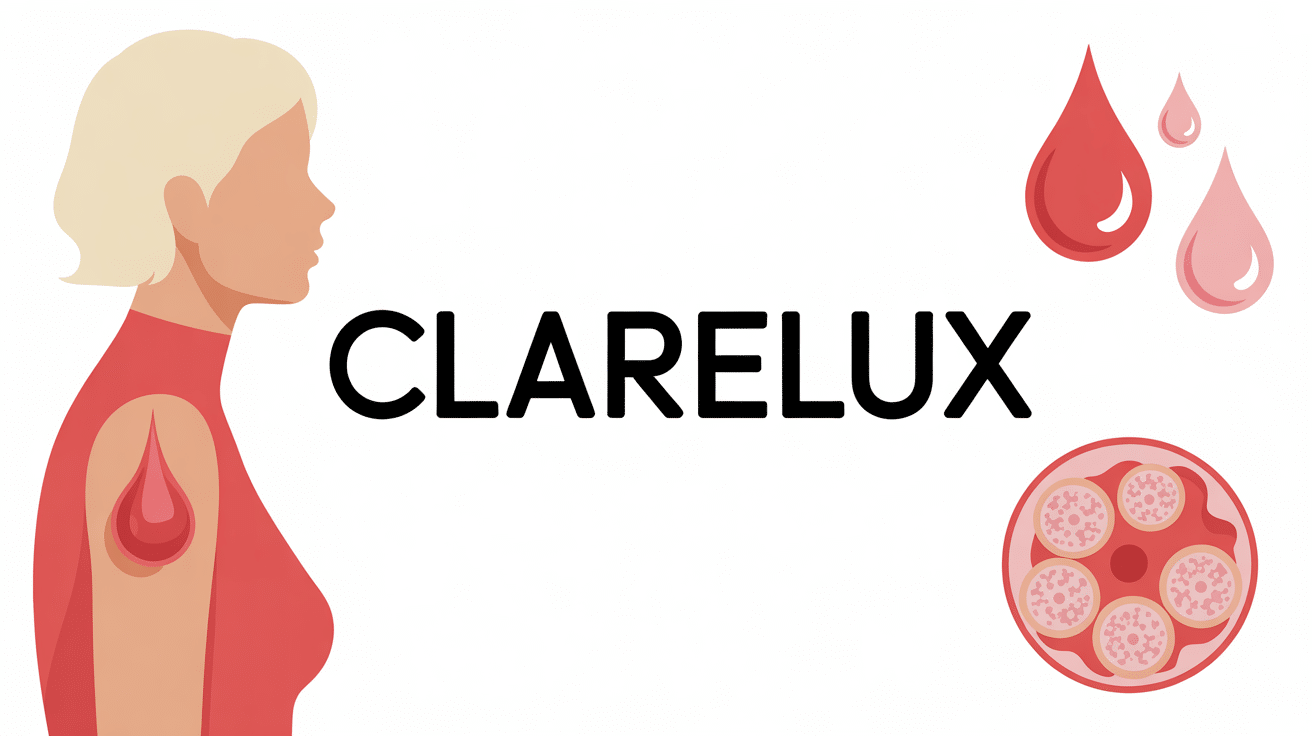 Illustration clarelux application cuir chevelu