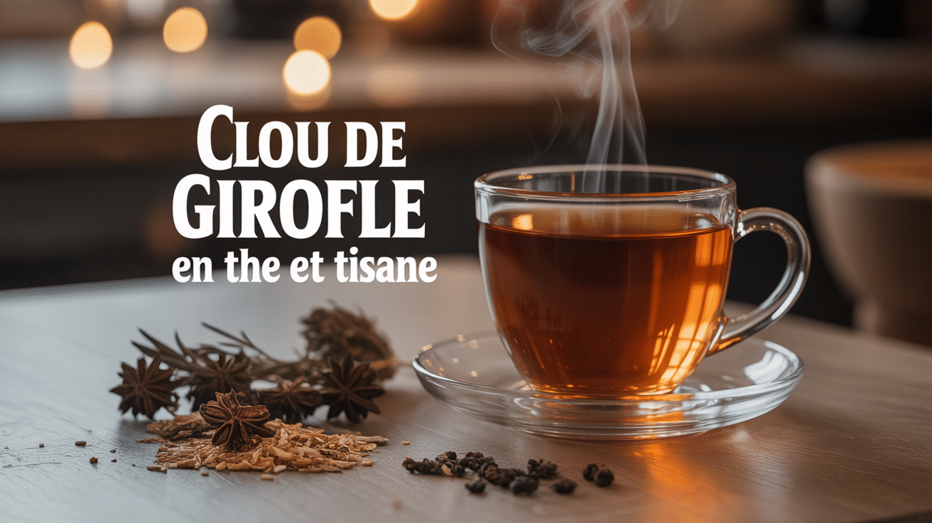Clou de girofle bienfaits the ou tisane tasse ambiance chaleureuse
