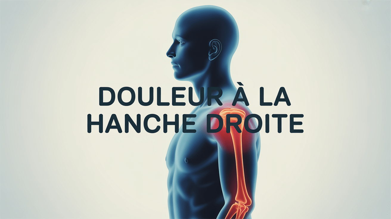 illustration douleur hanche droite signification