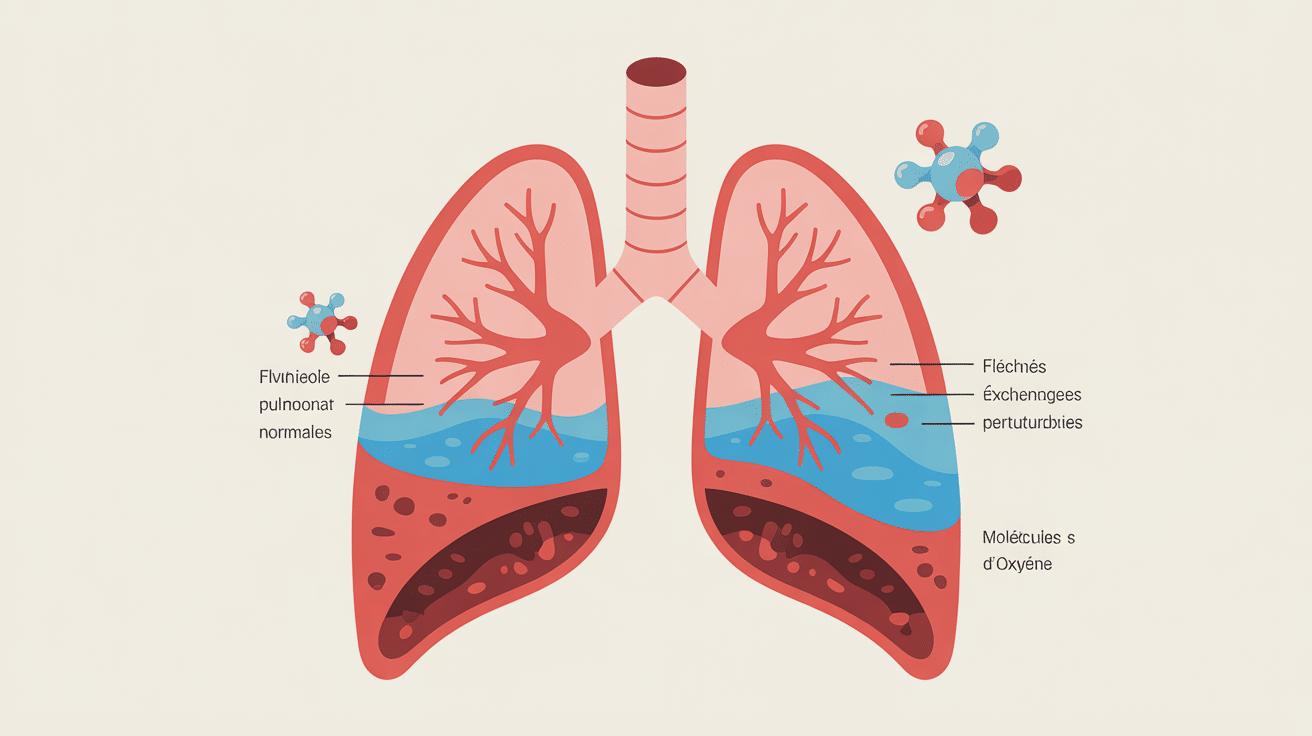 diagramme eau dans les poumons espérance de vie alvéoles