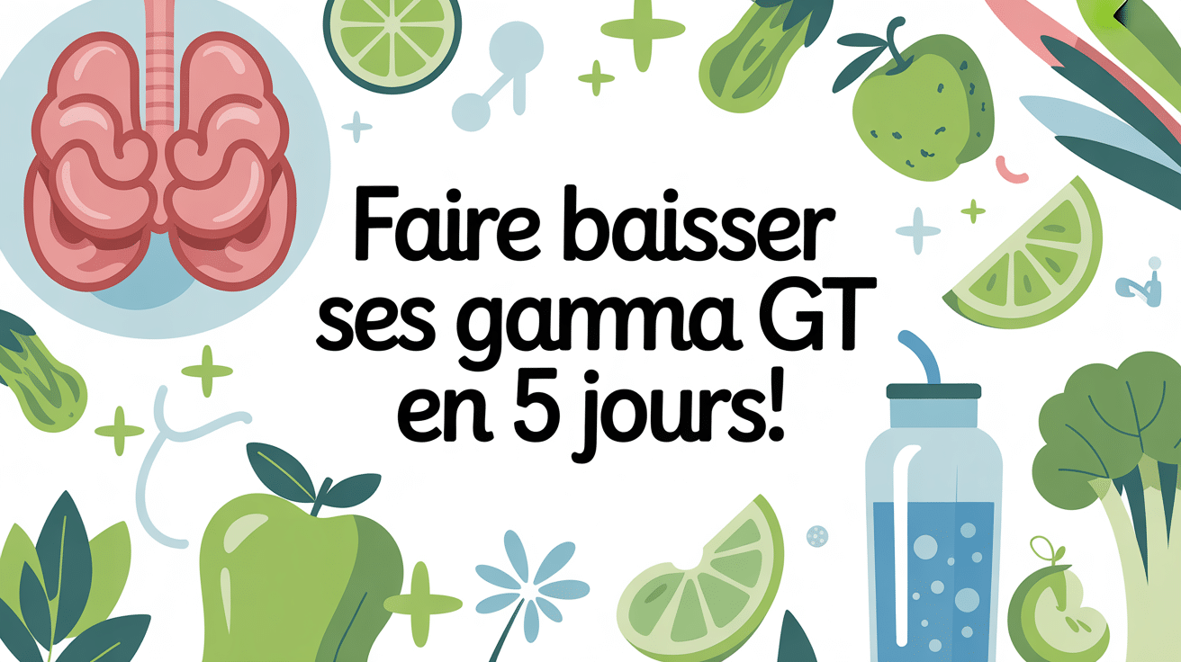 Illustration santé pour faire baisser les gamma gt en 5 jours