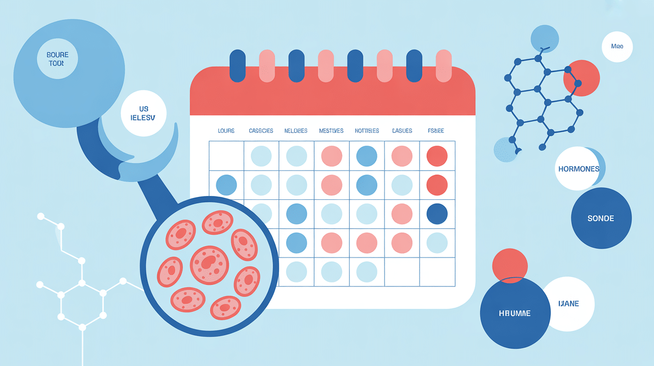 J'ai pas mes règles mais des pertes blanches informations