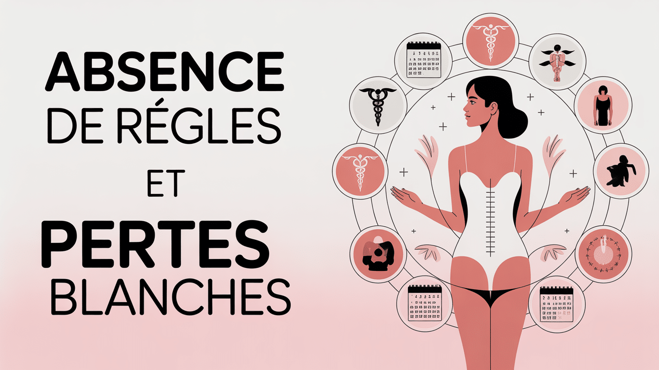 J'ai pas mes règles mais des pertes blanches illustration