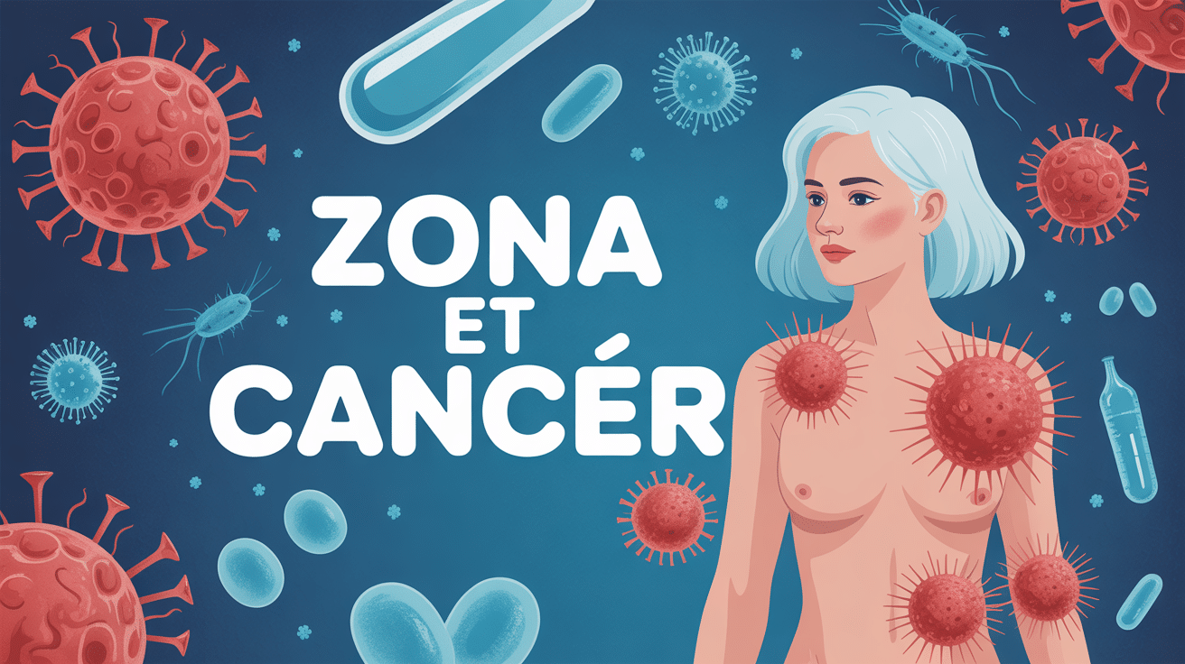 illustration zona peut-il cacher un cancer silhouette cellules cancéreuses