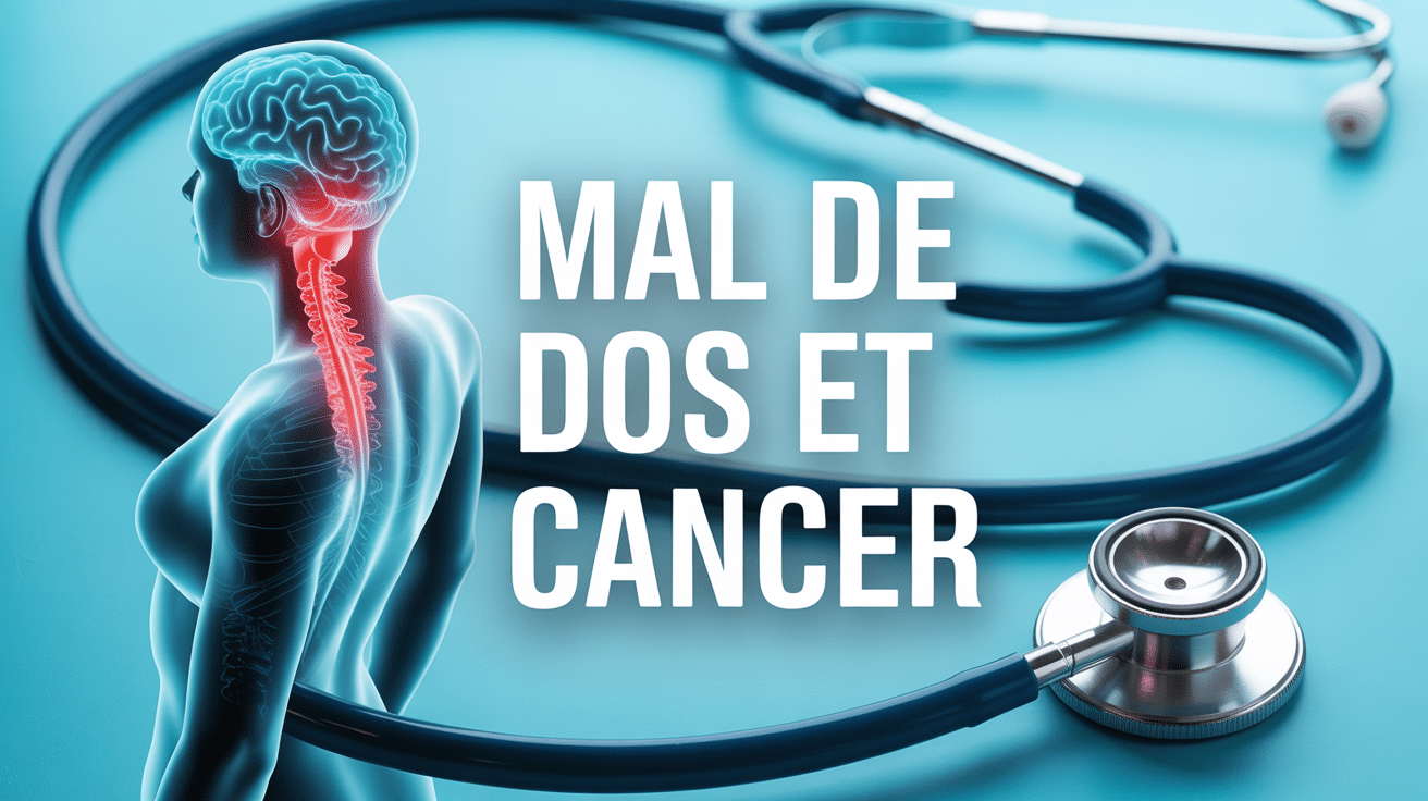 Illustration mal bas du dos cancer colonne vertébrale