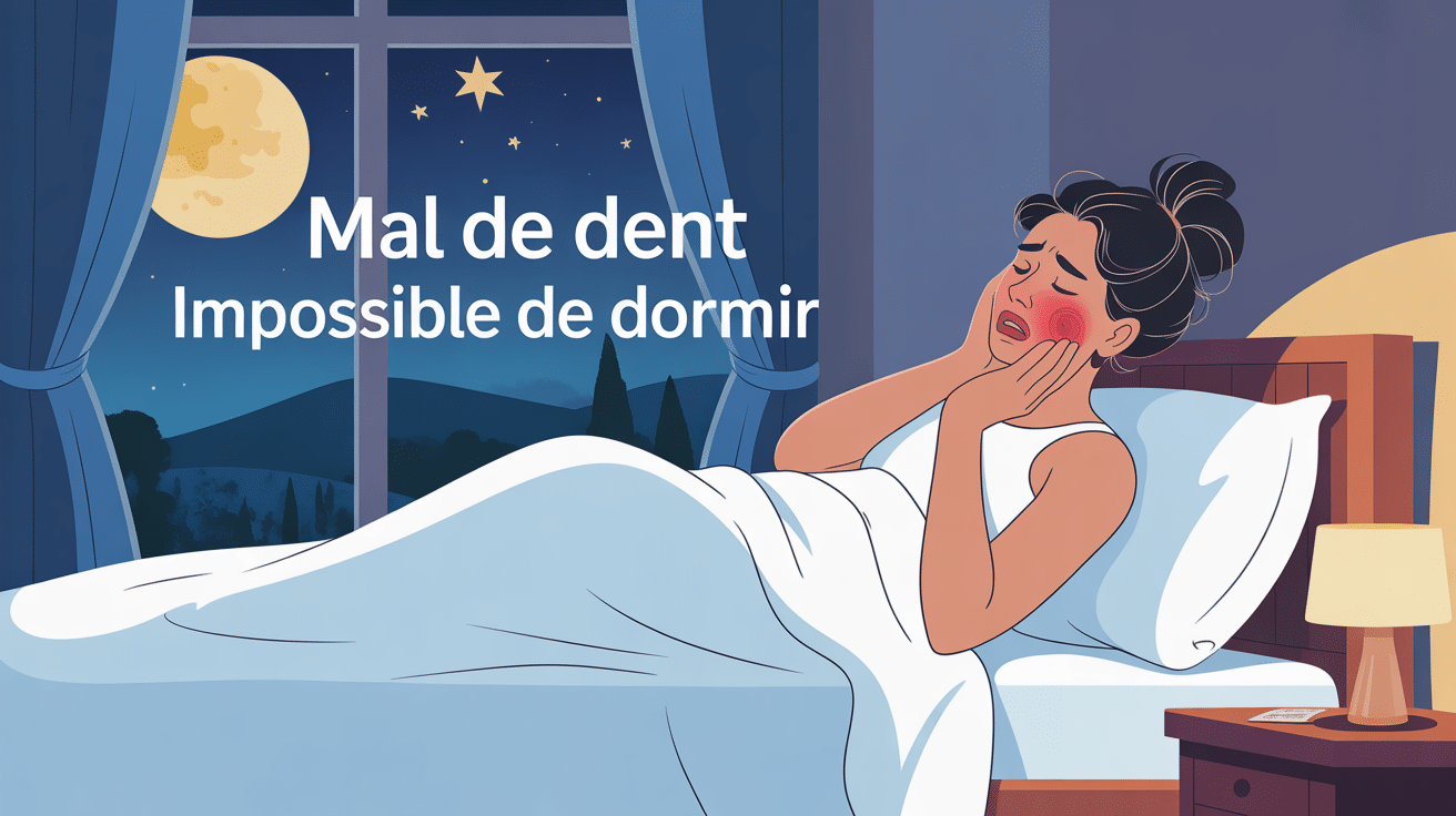 Personne souffrant mal de dent impossible de dormir nuit