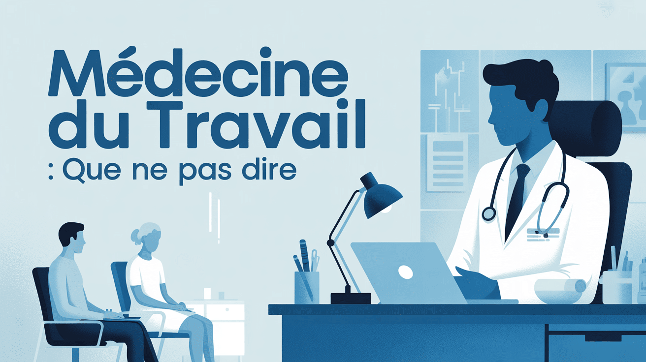 médecine du travail ce qu'il ne faut pas dire stéthoscope médecin patient
