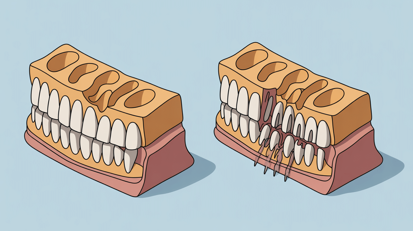 Impact dents manquantes nombre dents adulte
