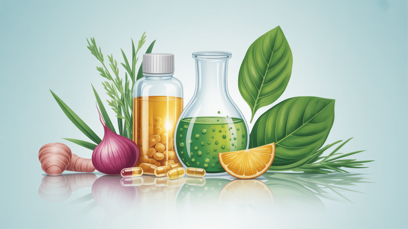 Illustration composition ingrédients naturels Nourix avis