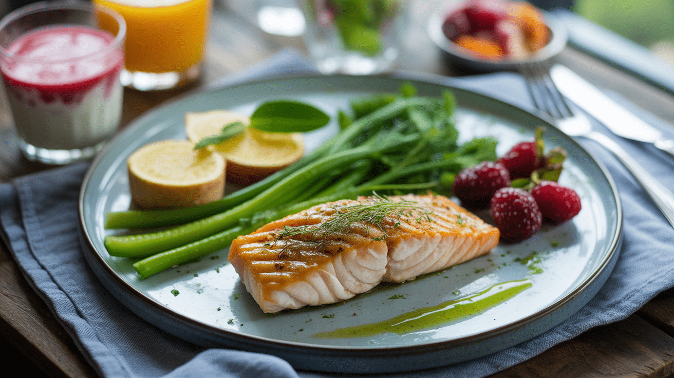 Assiette menu régime 5 kg en 1 semaine