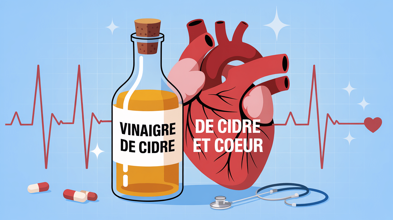 vinaigre de cidre dangereux pour le cœur illustration cardiologique