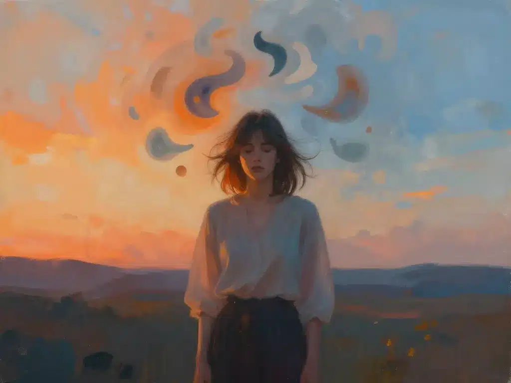 Métaphore visuelle symptômes émotionnels 35 symptôme préménopause