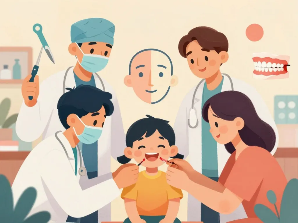 soins équipe médicale bec de lievre enfant