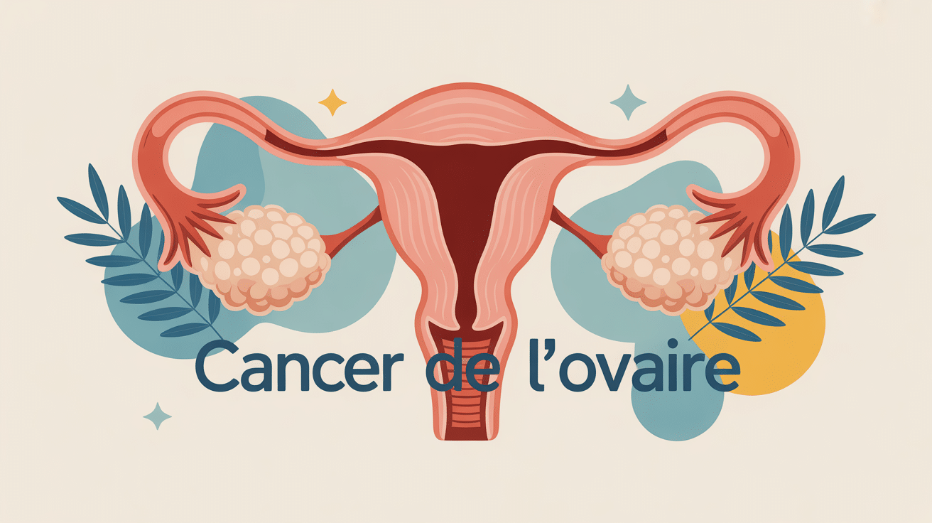 illustration moderne du cancer de l'ovaire