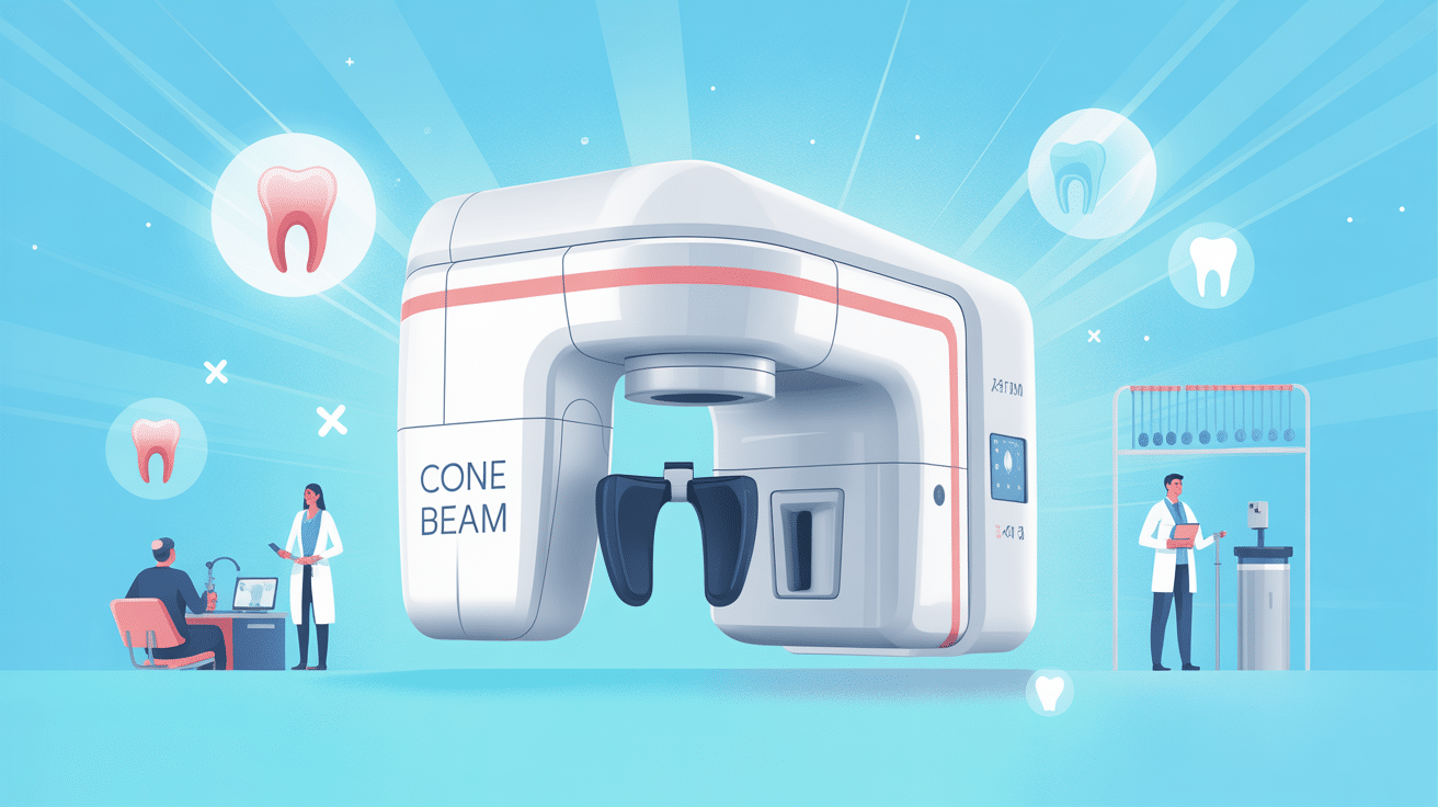 illustration cone beam dentaire en chirurgie maxillo-faciale