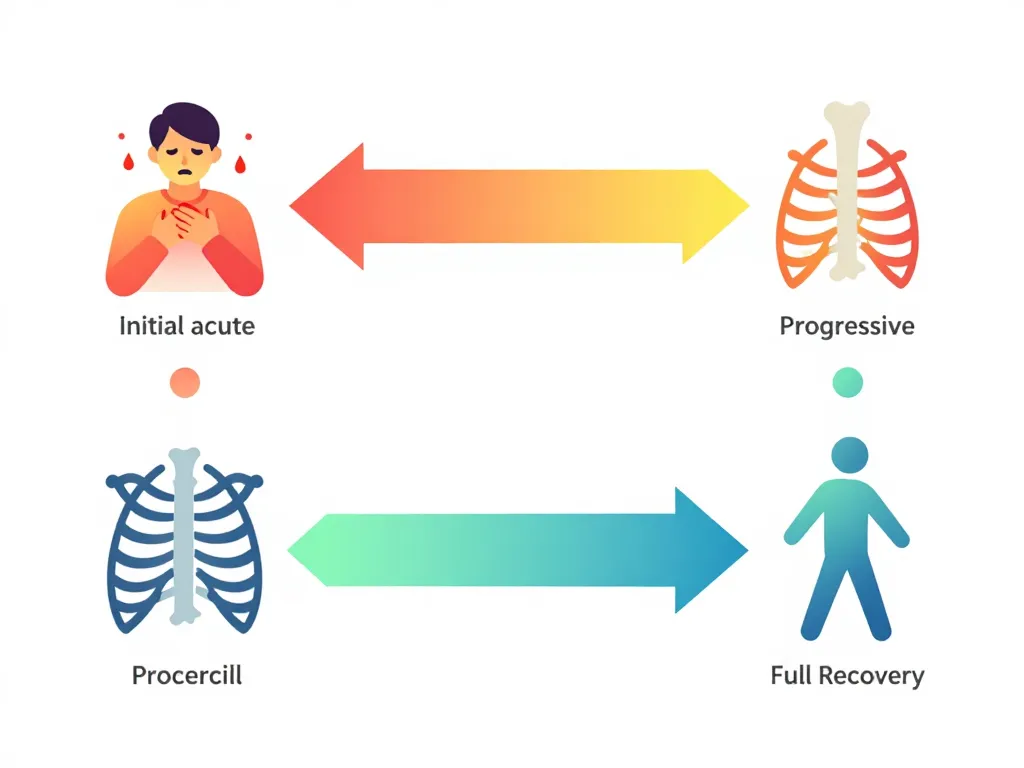 cote félée étapes guérison traitement image diagramme