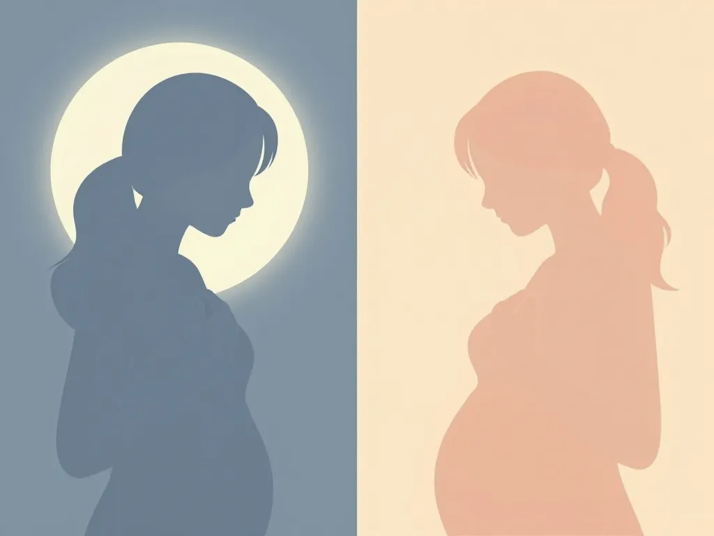 deux femmes douleurs poitrine règle ou grossesse