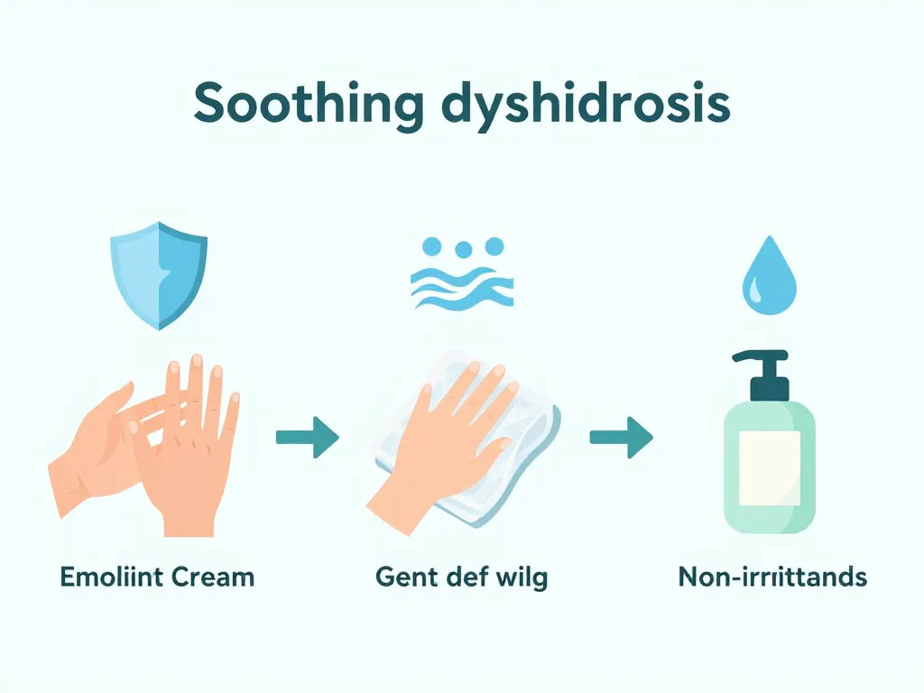 Dyshidrose traitement soins mains