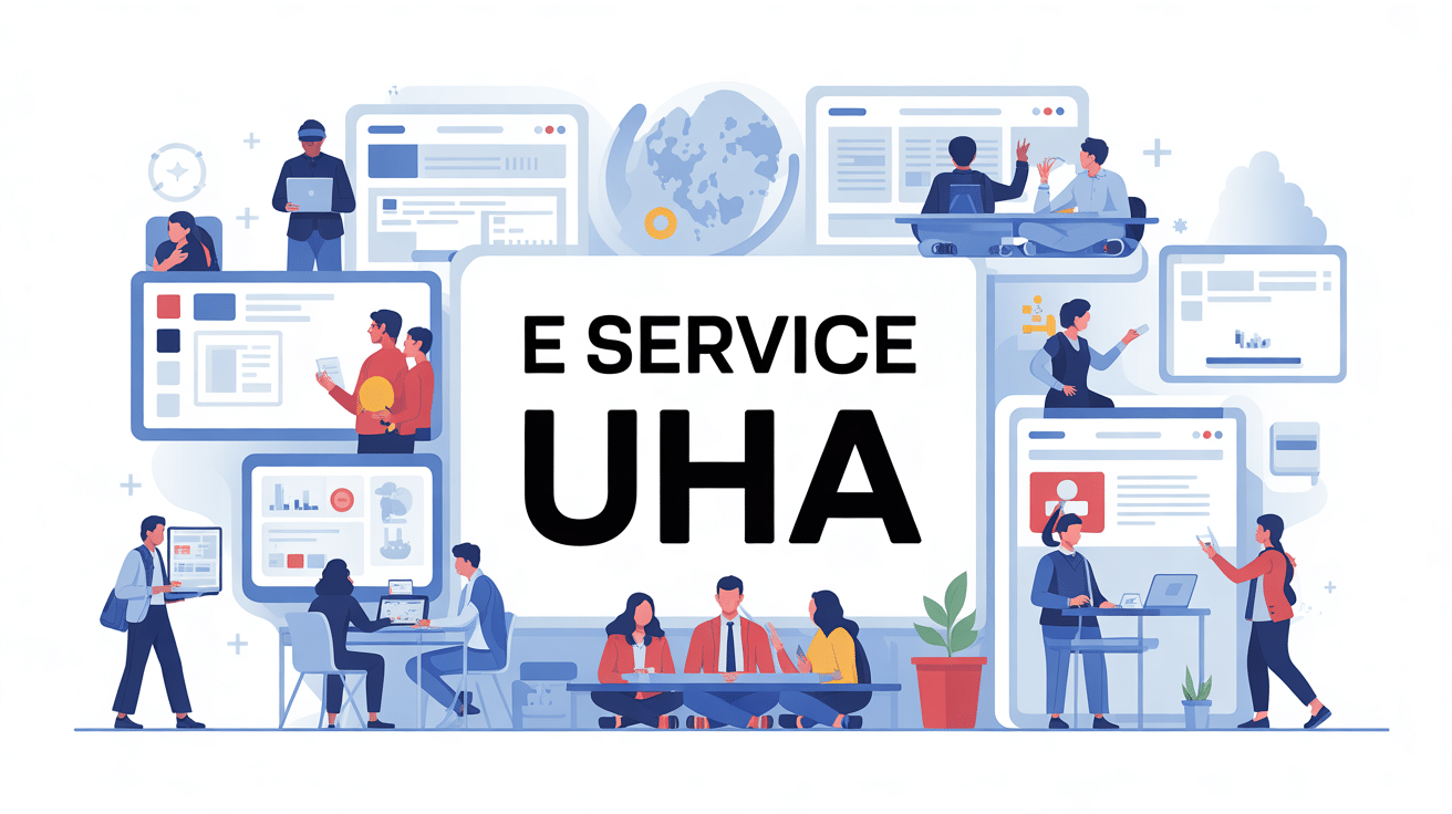 illustration portail e service uha digital